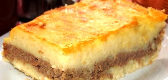 Картофельная запеканка с фаршем в духовке