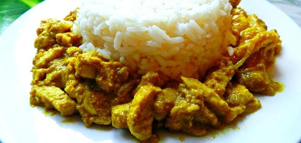 Курица карри со сливками