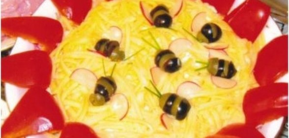 Салат «Веселые пчелки»