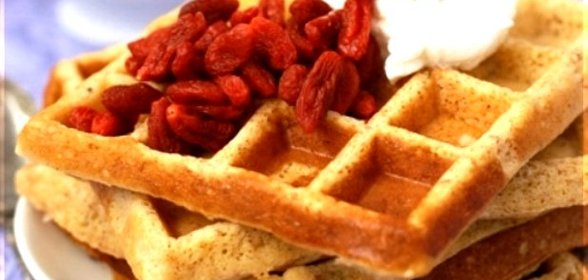 Вафли по Дюкану в вафельнице