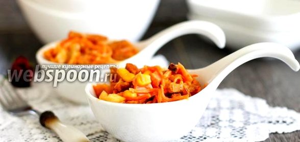 Салат с курицей и морковкой по-корейски