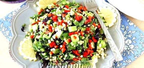 Свежий салат с кускусом