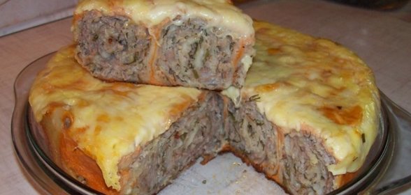 Лаваш с фаршем в мультиварке