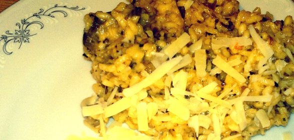 Простое ризотто с грибами (Risotto facile ai funghi)