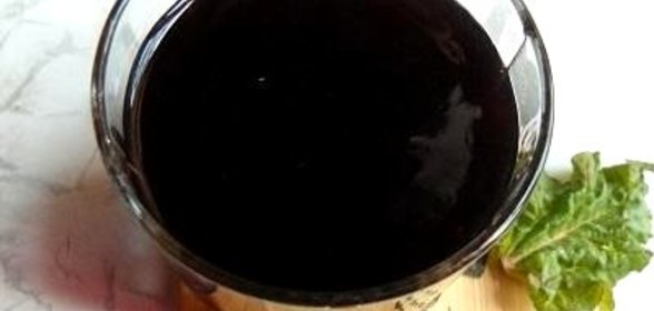 Кисель с ежевикой и ревенем