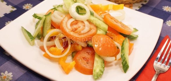 Овощной салат с маслом