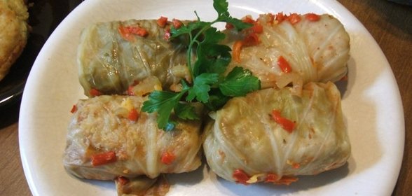 Голубцы с фаршем и рисом