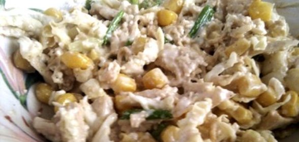 Белковый салат с курицей
