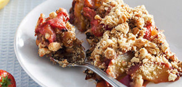 Фрукты с шоколадной крошкой в мультиварке