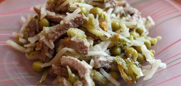 Мясной салат