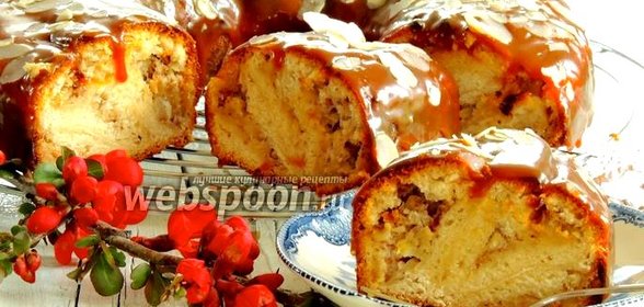 Банановый пирог с карамелью