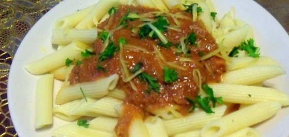 Пенне с мясным соусом