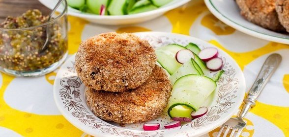 Котлетки из нута с тыквой