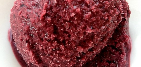 Кефирно-черничный шербет