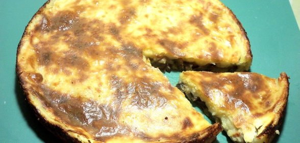 Картофельный пирог с грибами