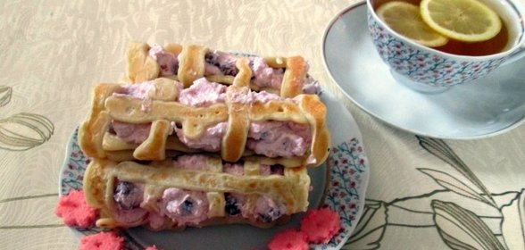 Блинчики Макраме с творожной начинкой