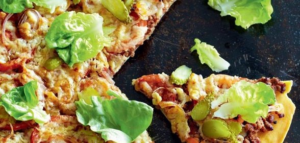 Пицца в стиле бигмак