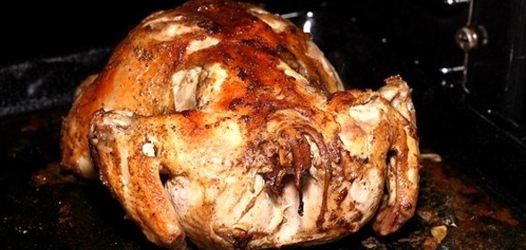 Цыпленок табака со сметаной