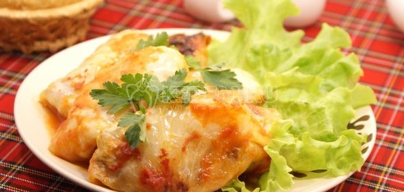 Голубцы с картофелем и грибами