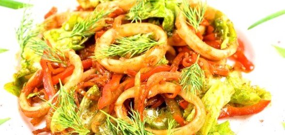 Рататуй с кальмаром