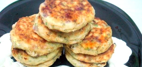 Сырнички с зеленью