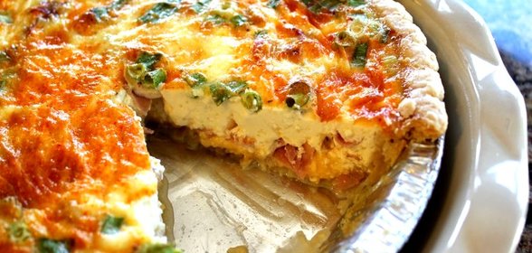 Киш с ветчиной