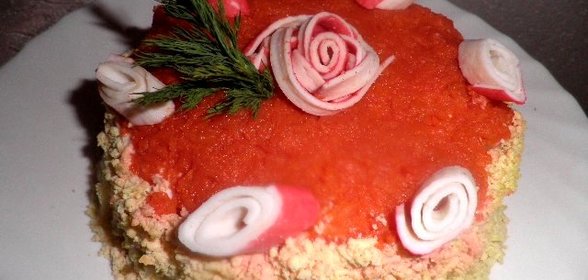Салат-торт Для милых дам