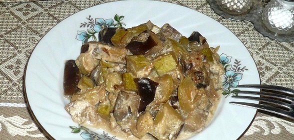 Рагу с баклажанами и кабачками