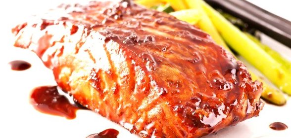 Лососевые стейки с медом и соевым соусом