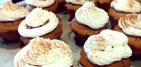 Маффины с корицей, изюмом и орехами