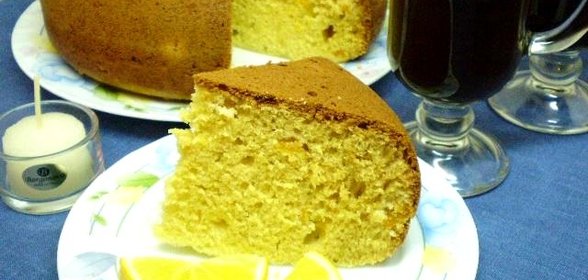 Кекс с курагой и лимонным соком