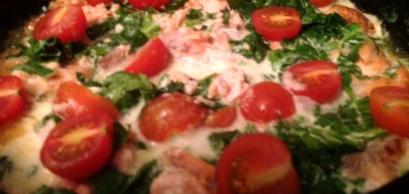 Семга в сливочном соусе