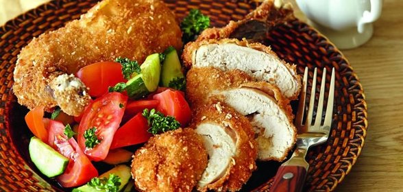 Котлета по-киевски из цесарки