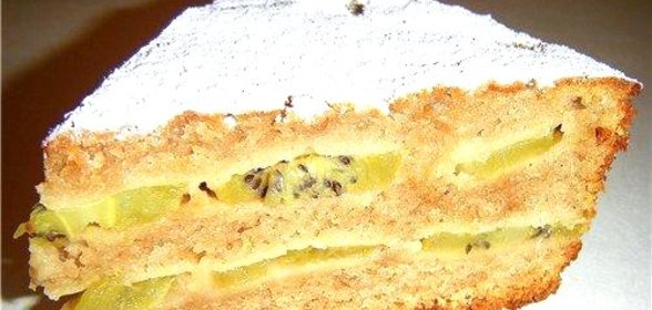 Пирог с киви