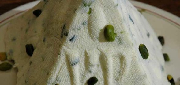 Творожная пасха фисташковая