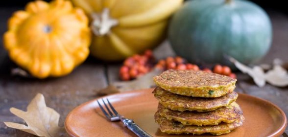 Тыквенные оладьи с нутовой мукой