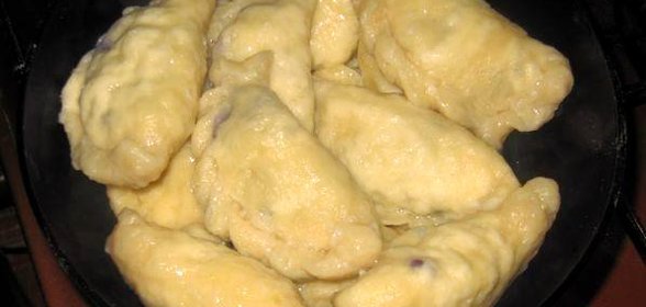 Вареники с черникой