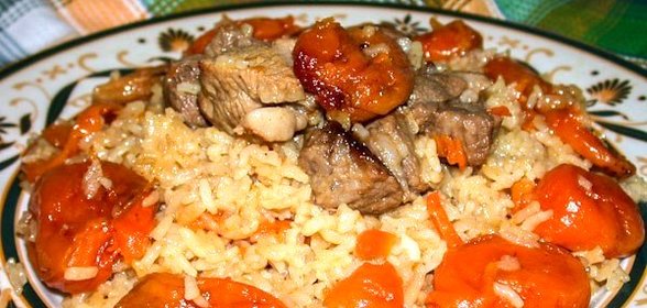 Плов с курагой