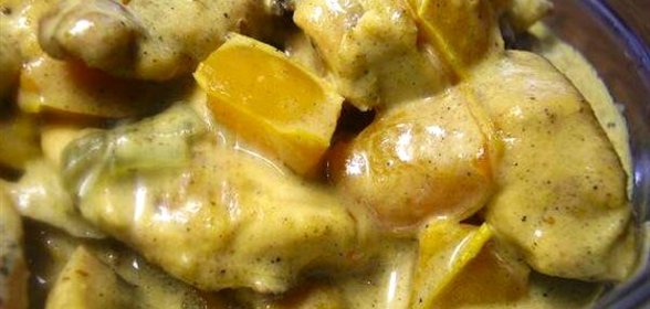 Куриное карри с шампиньонами