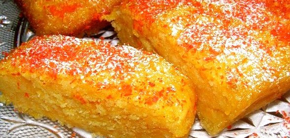 Быстрый сладкий пирог на кефире с тыквой