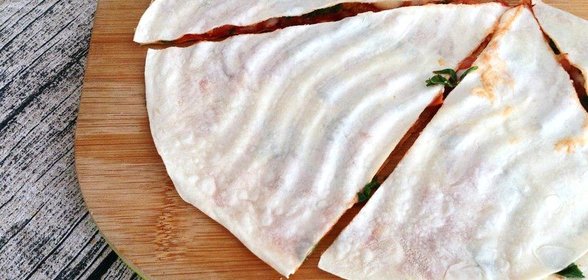 Простая овощная кесадилья