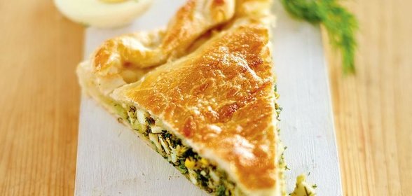 Пирог с укропом и яйцами
