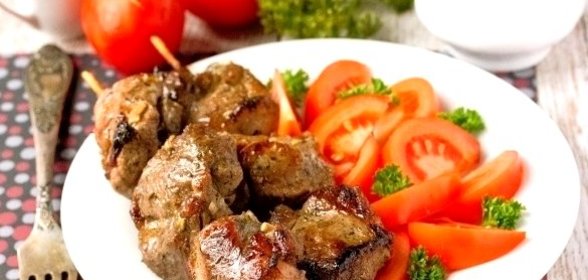 Шашлык на шпажках в духовке