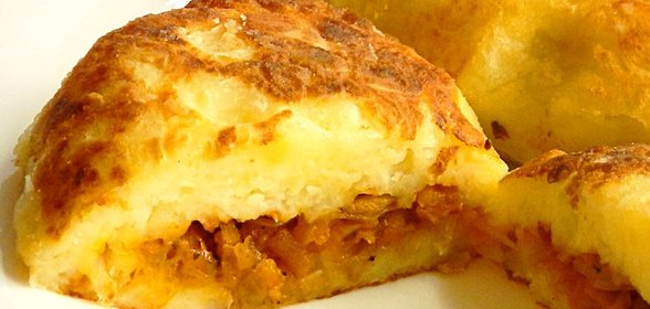 Картофельные котлеты с капустой