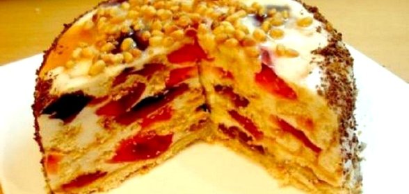 Нежный легкий тортик