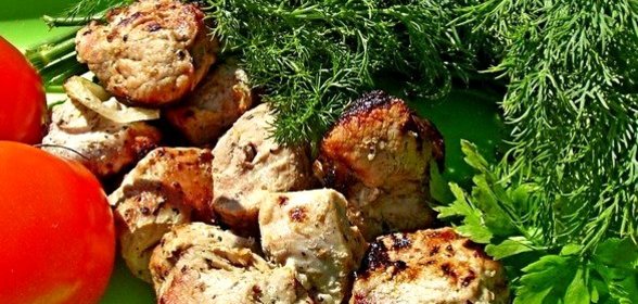 Шашлык из свинины с луком