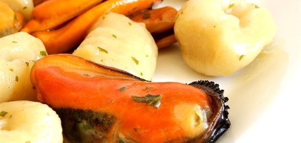 Картофель с ракушками