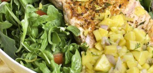 Лосось в индийских специях