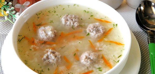 Суп с фрикадельками без картошки