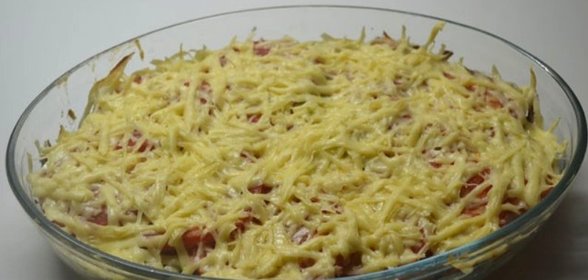 Запеканка под соусом бешамель